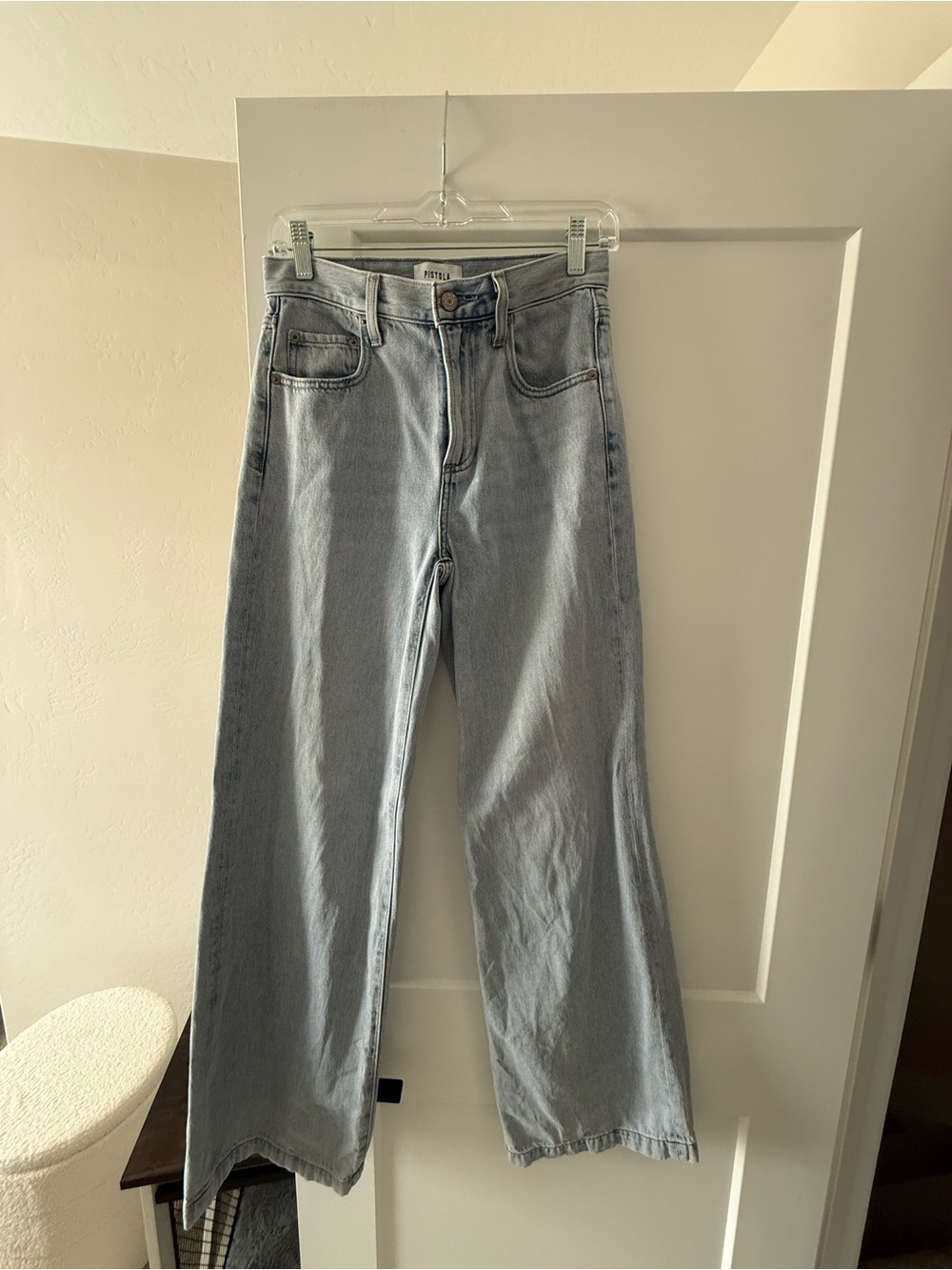 pistola Light Blue Wide Leg Jeans